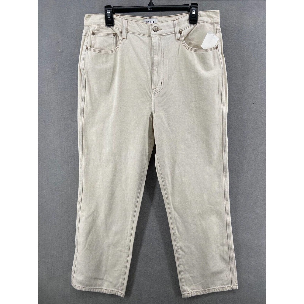 Pistola Jeans Women’s 31 Light Cream Cassie Super High Rise Straight